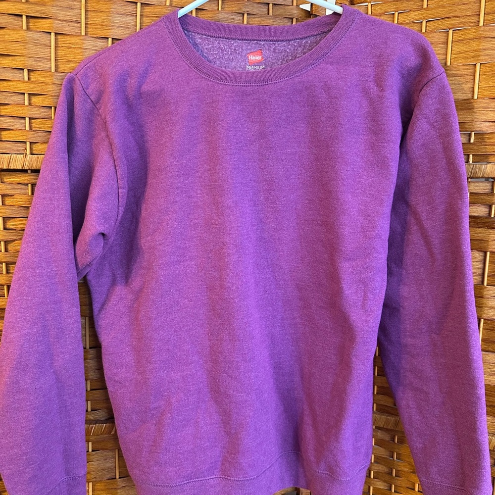 Hanes Magenta Crewneck Sweatshirt